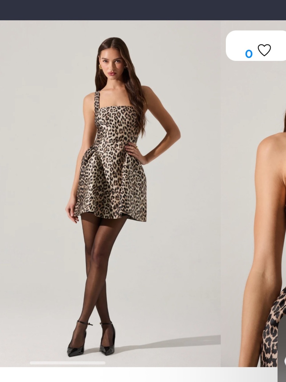Nwot ASTR Label Claudie Dress Leopard Print mini  fall party formal $158 revolve - Picture 7 of 13